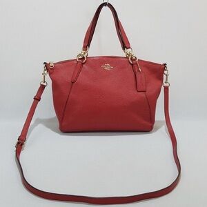 Coach Red Leather Women's Bag